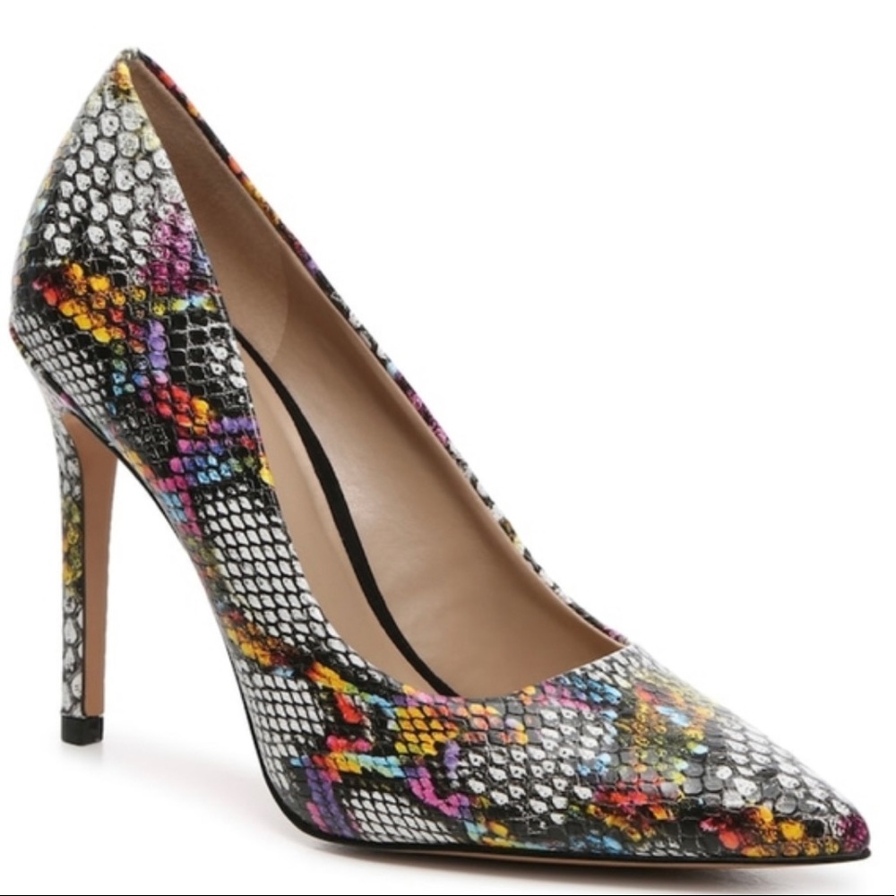 Mix No 6Danyah faux snake print party pumps